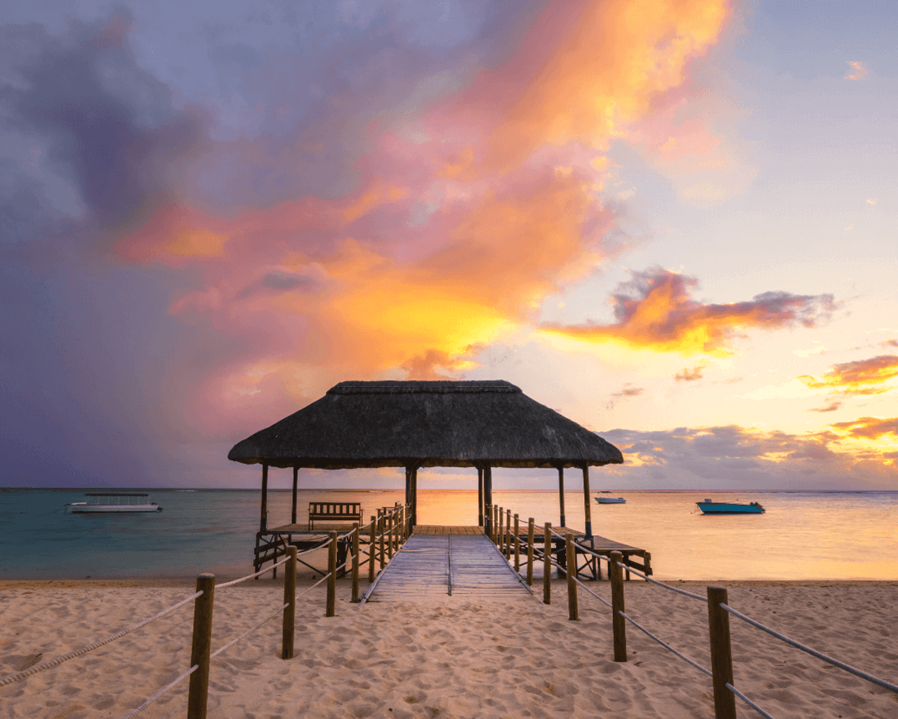 Flic en Flac, île maurice, plage, soleil, vacances