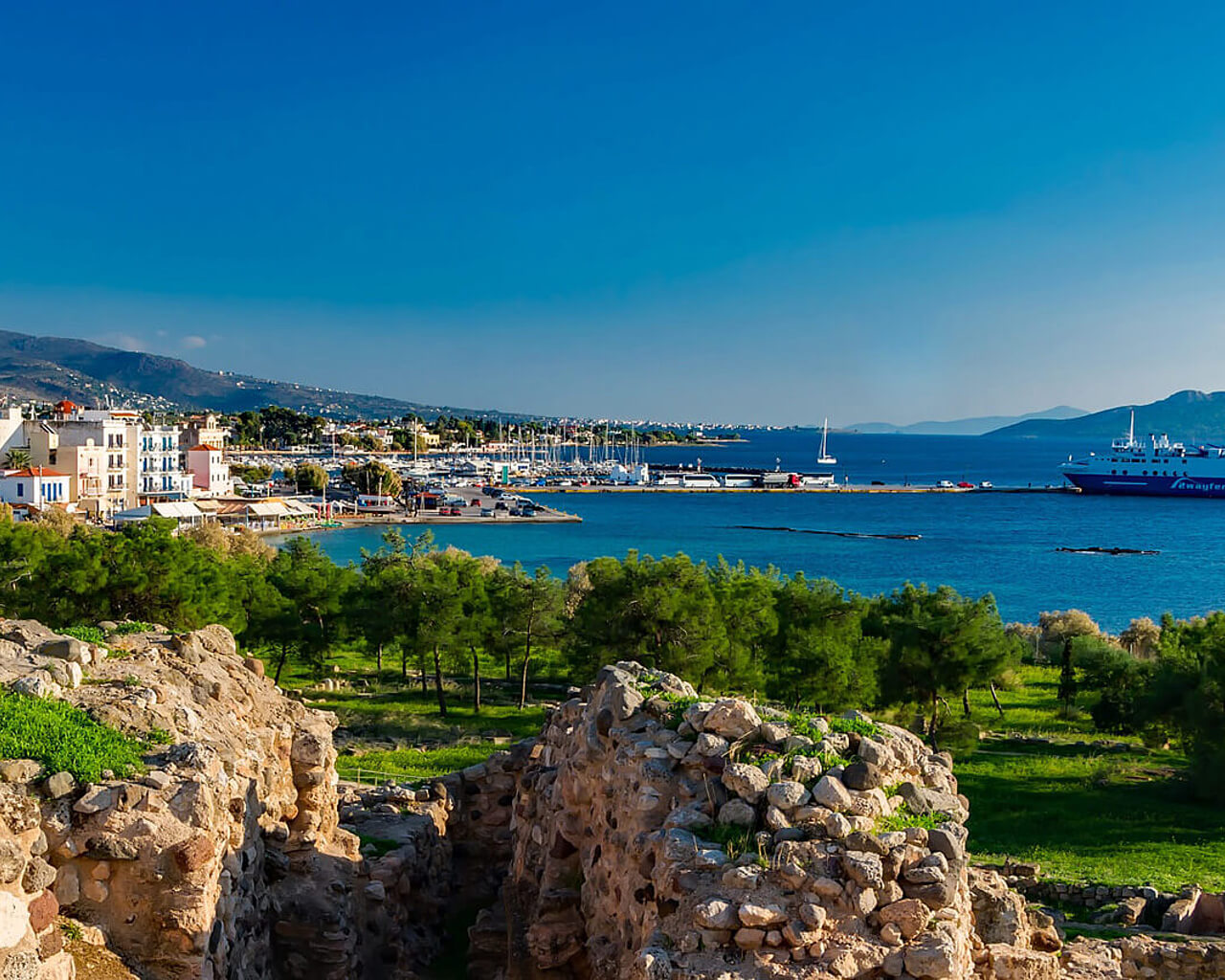 Voyages en Grèce, Saroniques, Aegina Egine