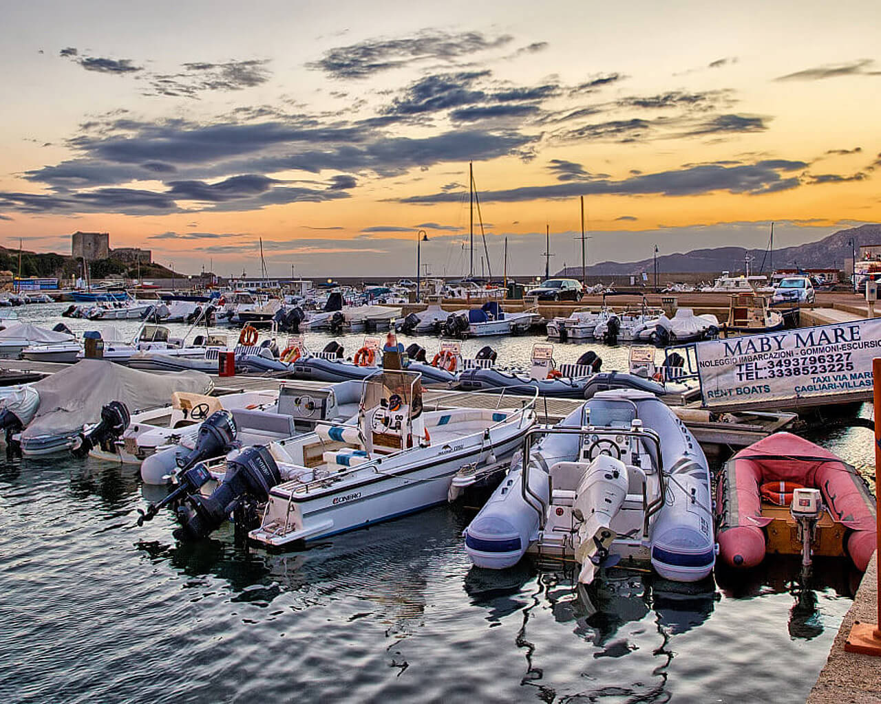 Port, Sardaigne, Villasimius