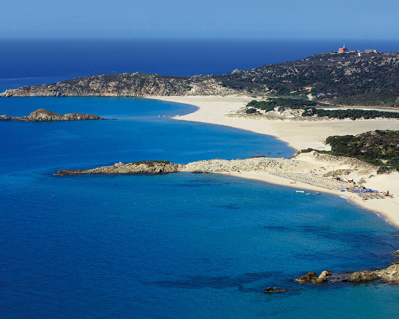 Chia, Sardaigne, plage et mer