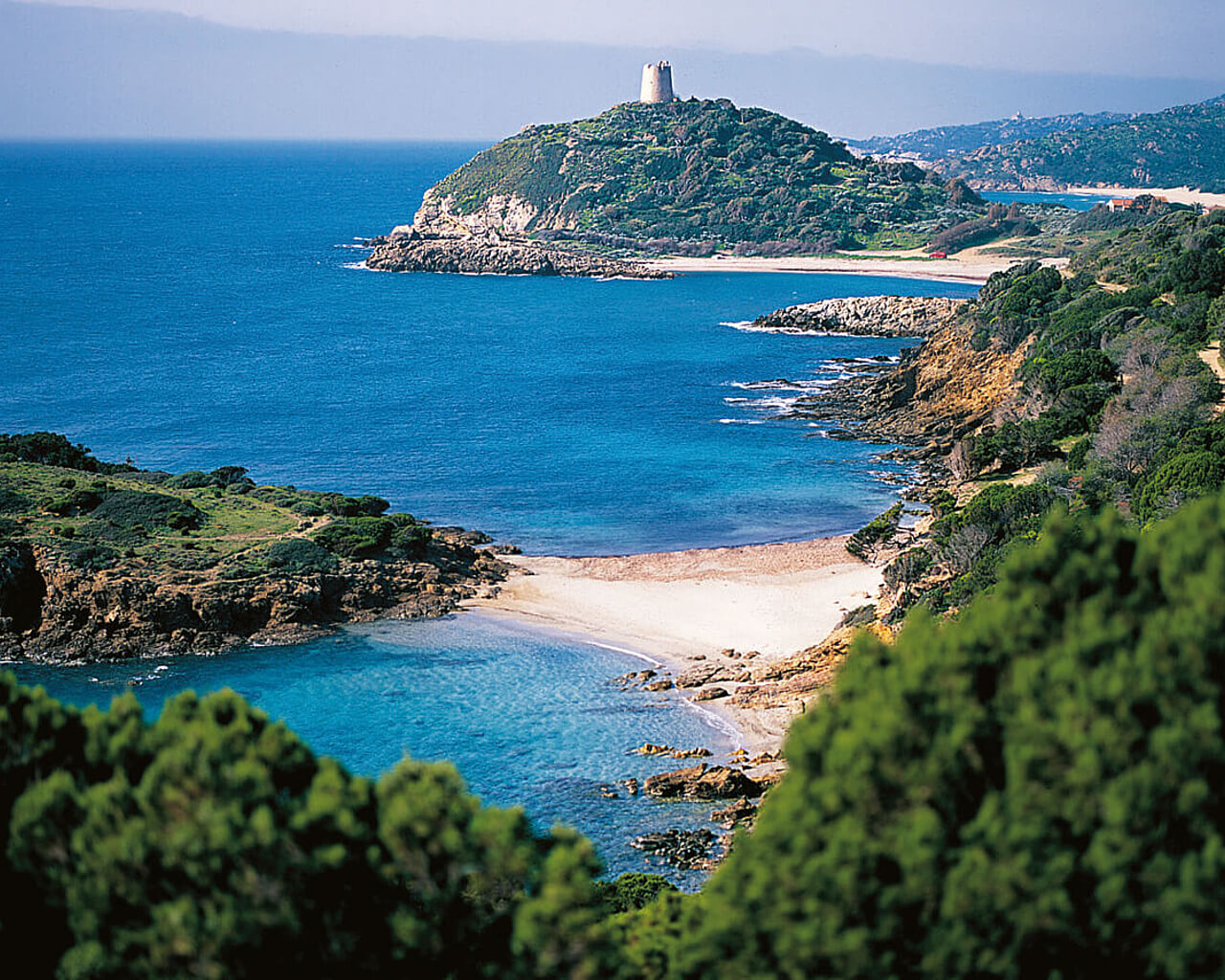 Chia, Sardaigne, vue