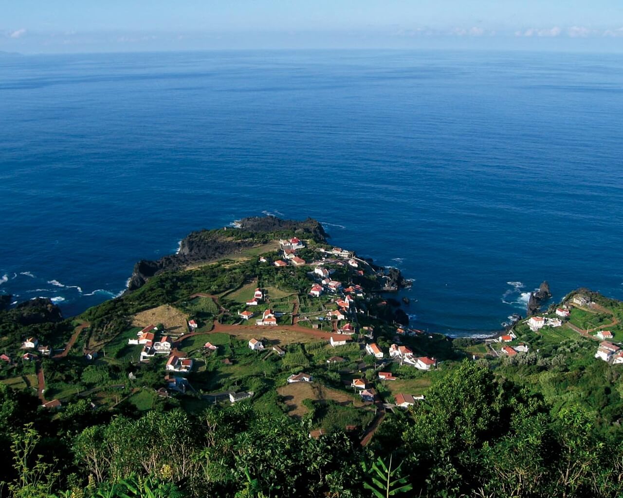 Açores, São Jorge, belvédère Fajã do Ouvidor