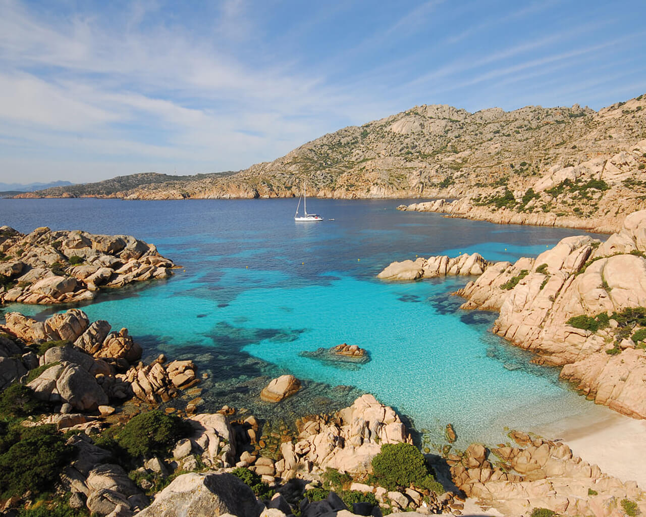 Plage du nord de la Sardaigne, Caprera