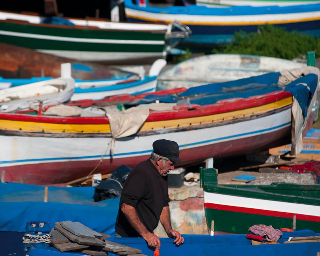 Plages de Sicile, bateau