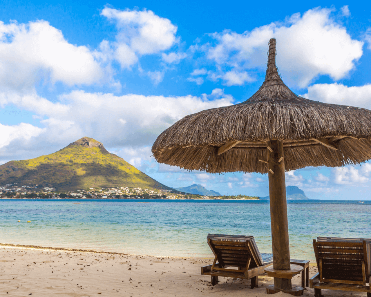 Flic en Flac, île maurice, plage, soleil, vacances