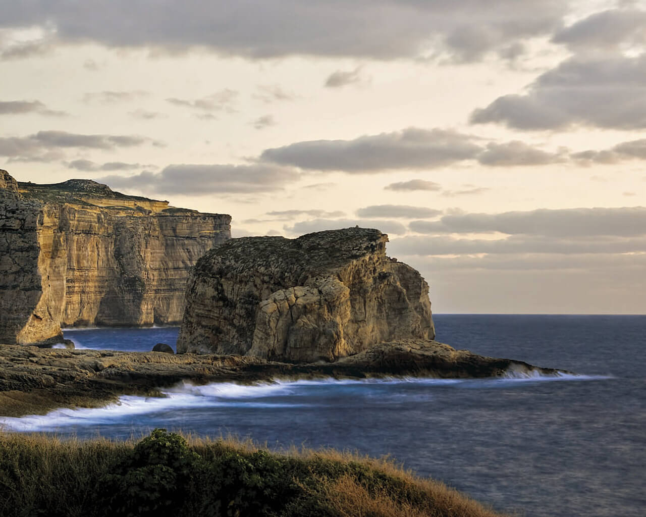 île de Gozo, Malte, nature, paysages