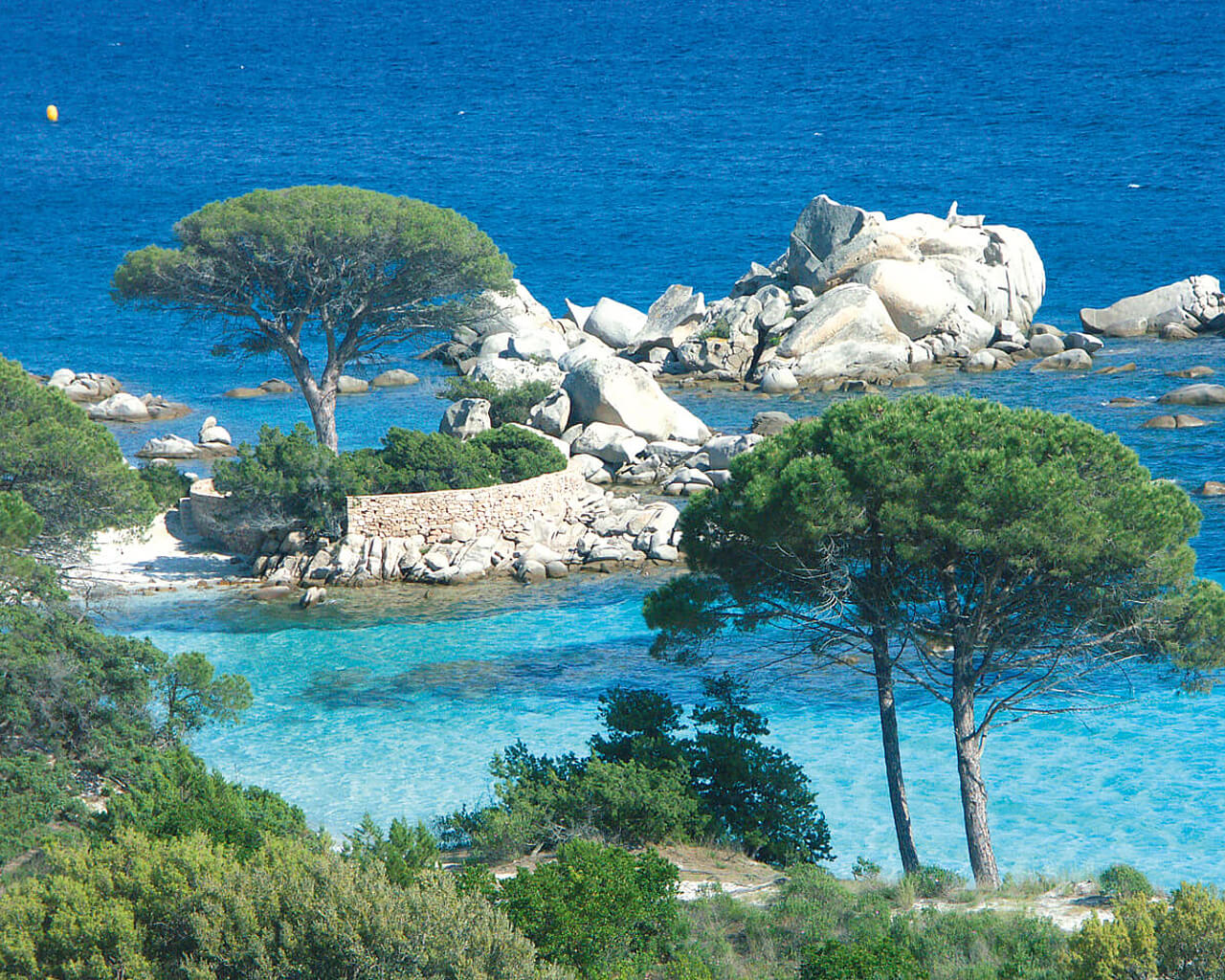 Voyages en Corse, plage de Palombaggia