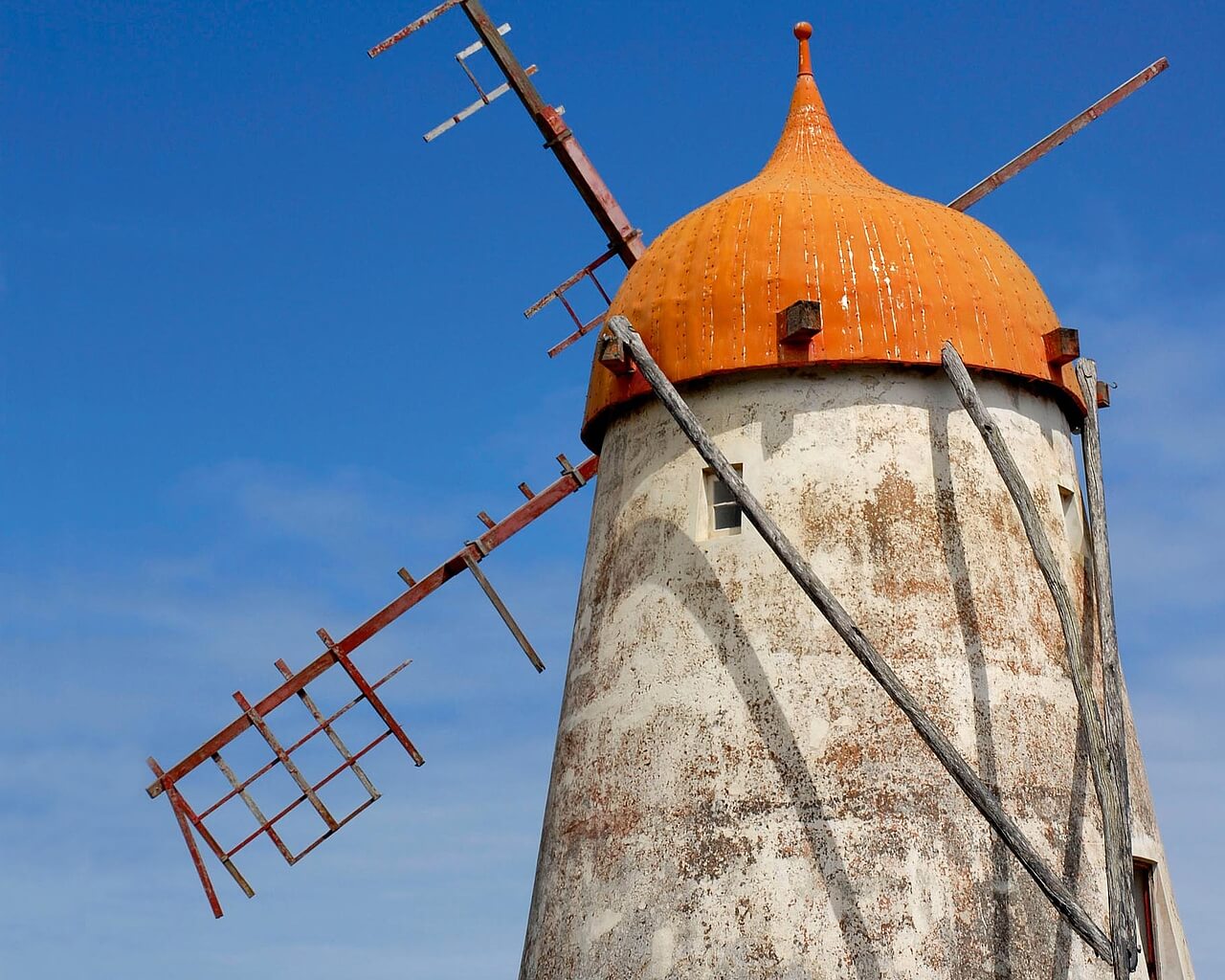 Açores, île de Graciosa, moulin