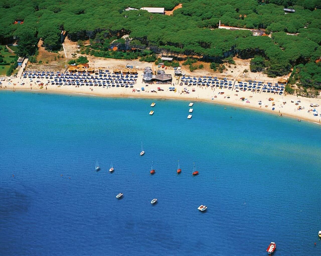 Marina di Campo à l'île d'Elbe, plage